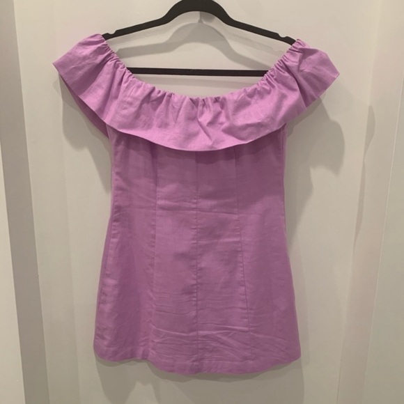 Express x Rocky Barnes Off the Shoulder Dress Y2K - Picture 5 of 7